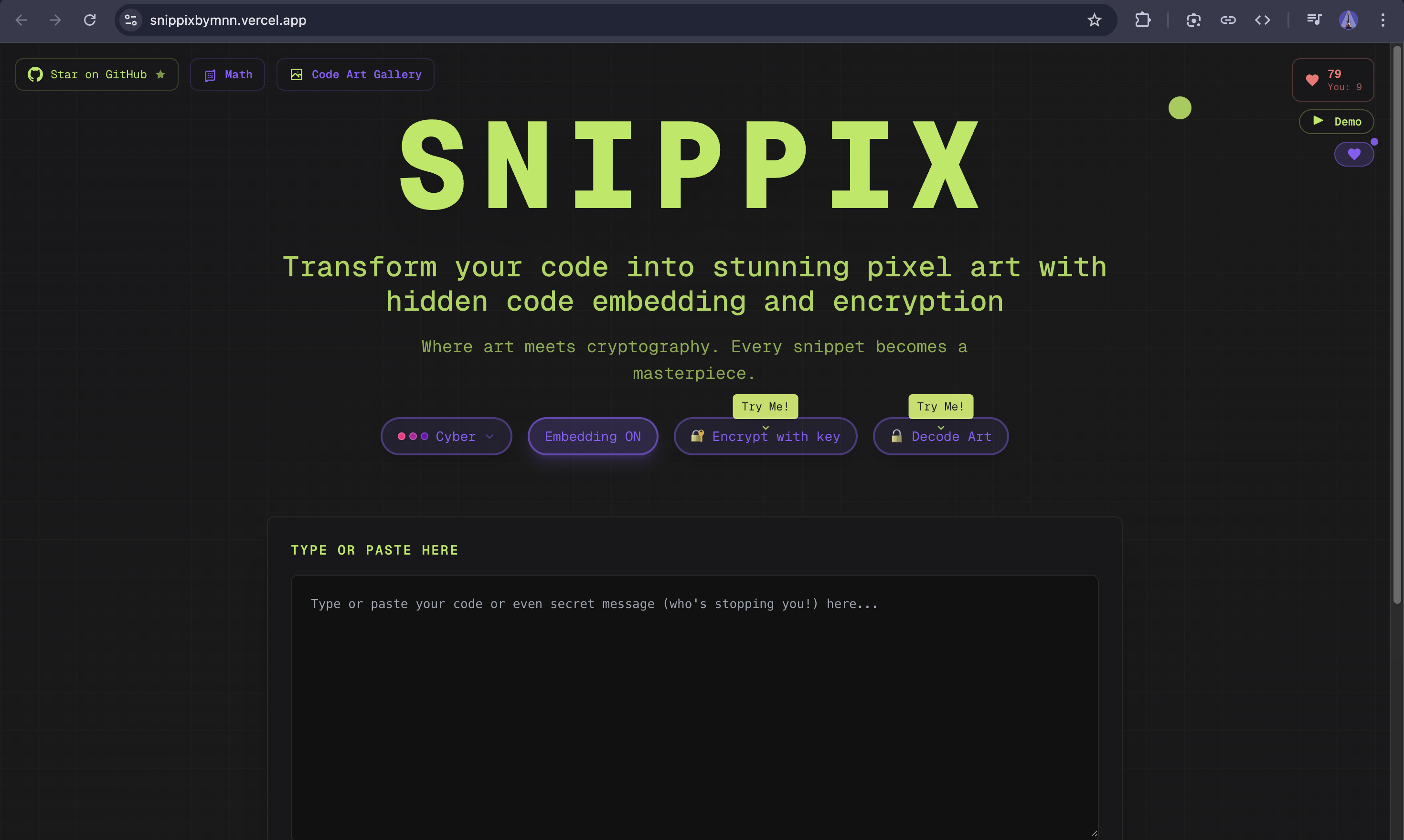 Snippix project